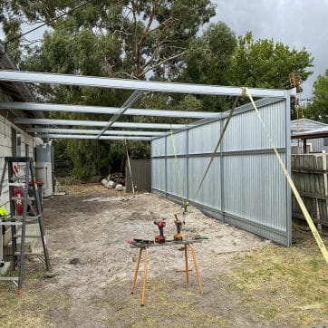 Stratco Sanctuary Zinc Carport