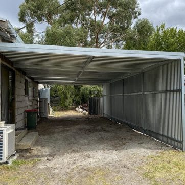 Stratco Sanctuary Zinc Carport