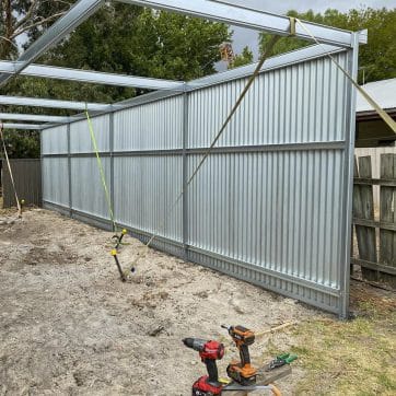 Stratco Sanctuary Zinc Carport